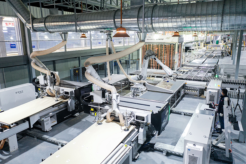 Trasmissione in diretta della produzione intelligente GoldenHome CNC