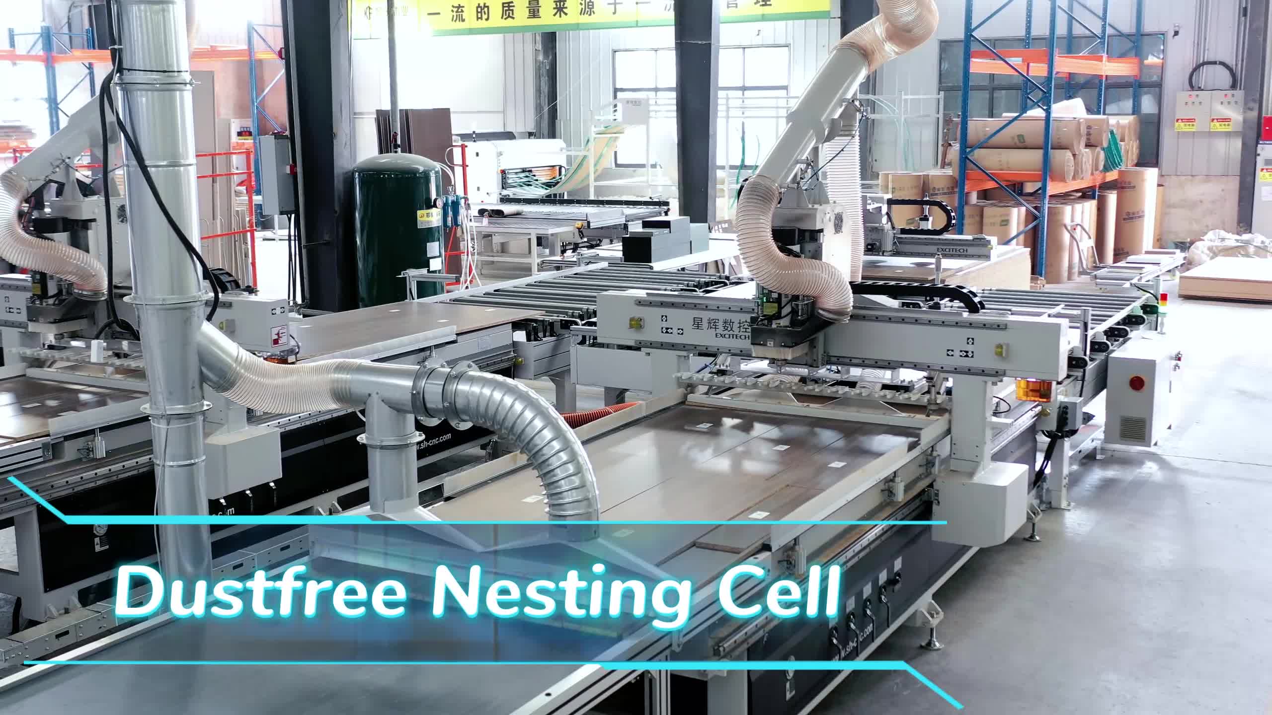Linea di produzione intelligente, in EXCITECH | Progetto di produzione intelligente del legno di Henan Kefeng.