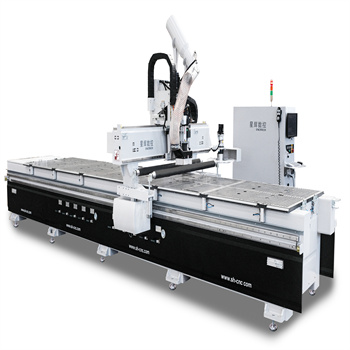 Nesting machine E4 con macchina per la lavorazione del legno pre-etichettatrice