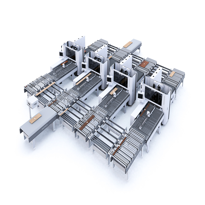 Linea di unità di nidificazione CNC automatizzata per mobili per pannelli per porte