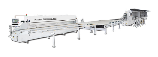Linea di produzione rotativa per bordatura per macchine CNC per la lavorazione del legno