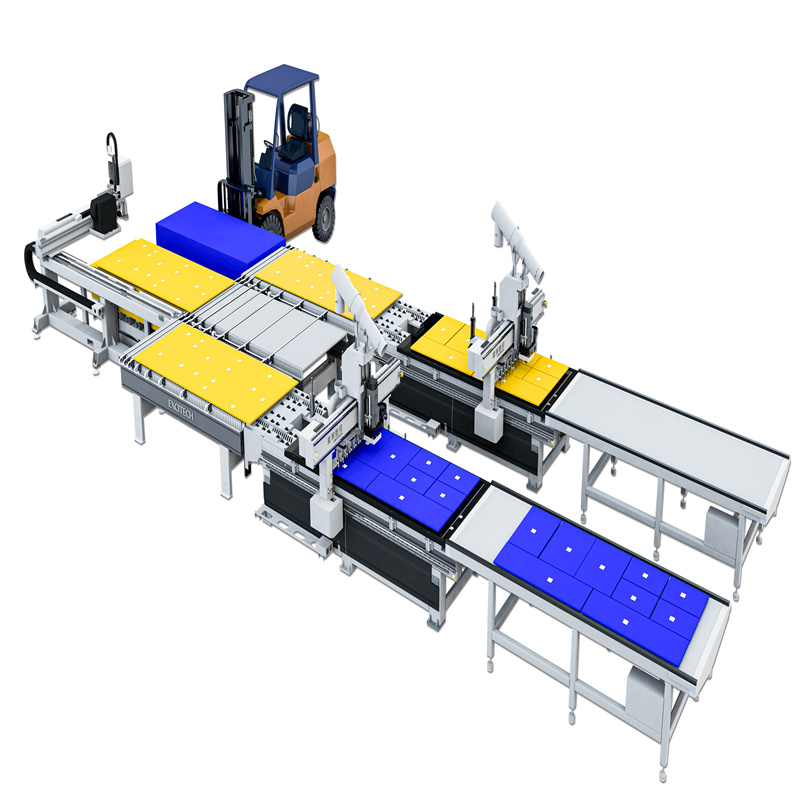 Unità di nidificazione per fabbrica di mobili intelligenti CNC per la lavorazione del legno